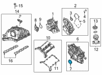 OEM Jeep Gladiator Seal-CRANKSHAFT Oil Diagram - 68490074AA