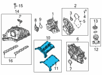 OEM 2020 Jeep Wrangler Cover-Cylinder Head Diagram - 68490020AA