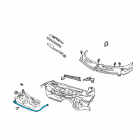 OEM 1995 Pontiac Firebird Hose, Windshield Washer Pump Diagram - 12124774