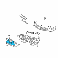 OEM 1995 Pontiac Firebird Container, Windshield Washer Solvent Diagram - 22111377