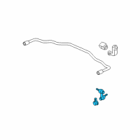 OEM Honda Element Link, Right Rear Stabilizer Diagram - 52320-SCV-A92