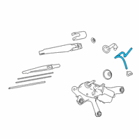 OEM 2021 Toyota RAV4 Washer Hose Diagram - 90068-33336