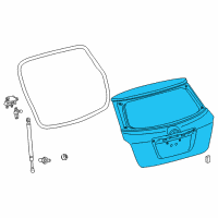 OEM Toyota Matrix Lift Gate Diagram - 67005-02160