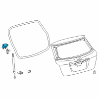 OEM Toyota Venza Hinge Diagram - 68810-02060