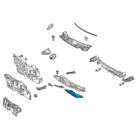OEM 2015 Toyota Prius Outer Panel Insulator Diagram - 55224-47011