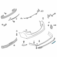 OEM 2018 Ford Fusion Reflector Diagram - DS7Z-13A565-K