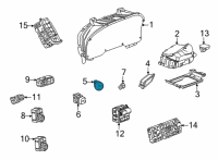 OEM 2021 Chevrolet Suburban Power Switch Diagram - 13534520