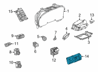 OEM 2021 GMC Yukon Dash Control Unit Diagram - 85119595