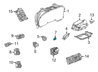 OEM 2021 Chevrolet Tahoe Hazard Switch Diagram - 84248380