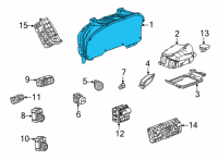 OEM 2022 Chevrolet Tahoe Instrument Cluster Diagram - 84852085