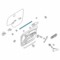 OEM 2010 Kia Optima WEATHERSTRIP-Front Door Belt Inside Diagram - 822412G000