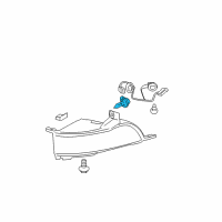 OEM Cadillac Fog Lamp Bulb Diagram - 1999369