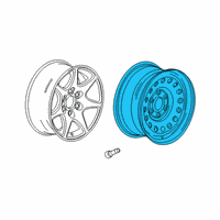 OEM 2019 Chevrolet Silverado 1500 Spare Wheel Diagram - 84440192