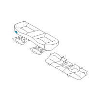 OEM 2013 Hyundai Elantra Pad Assembly-Rear Seat Cushion Diagram - 89151-3Y000