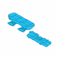 OEM 2016 Hyundai Elantra Cushion Assembly-Rear Seat Diagram - 89100-3Y630-MSG