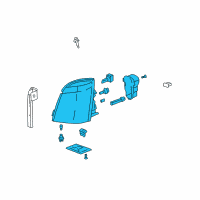 OEM 2007 Cadillac SRX Composite Headlamp Diagram - 19352104