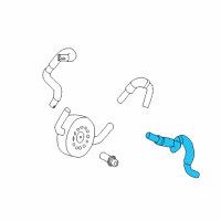 OEM 2017 Nissan Rogue Hose-Water, Oil Cooler Diagram - 21306-4BC0A