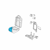 OEM Lincoln Navigator Seat Cushion Pad Diagram - 2L1Z-7863840-AS