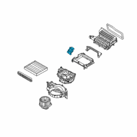 OEM 2021 Hyundai Kona Electric Mode Actuator Diagram - 97154-K4000