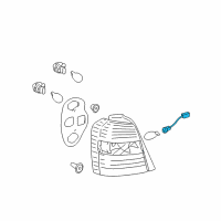 OEM 2005 Toyota Highlander Socket & Wire Diagram - 81555-48050