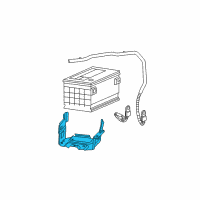 OEM 2004 Saturn Ion Support Asm, Battery Tray Diagram - 22711903