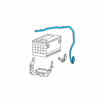 OEM 2006 Saturn Ion Cable Asm, Battery Positive Diagram - 15215466