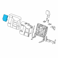 OEM GMC Acadia Armrest Assembly Diagram - 84694659