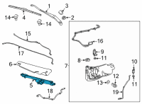 OEM 2021 GMC Yukon Motor & Linkage Diagram - 84755858