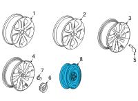 OEM Buick Encore GX Spare Wheel Diagram - 42486005
