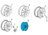 OEM 2020 Buick Encore GX Spare Wheel Diagram - 42486005