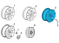 OEM Buick Encore GX Wheel, Alloy Diagram - 42481744