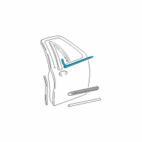 OEM 2001 Ford F-150 Belt Weatherstrip Diagram - YL3Z-7821453-BA