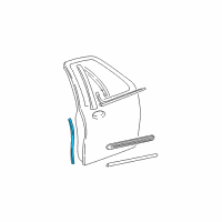 OEM 1996 Lincoln Town Car Door Moldings Diagram - E7AZ5420910ASP