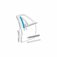 OEM 2001 Ford F-150 Upper Molding Diagram - 1L1Z-7820982-AA