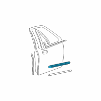 OEM 1998 Ford Expedition Body Side Molding Diagram - 1L1Z-7820878-AAPTM