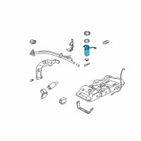 OEM 2004 Oldsmobile Silhouette Harness Asm-Fuel Sender Wiring Diagram - 10439026