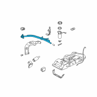 OEM 1998 Oldsmobile Silhouette Filler Pipe Diagram - 10425290