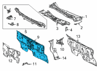 OEM Toyota Dash Panel Diagram - 55101-08060