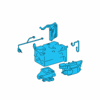 OEM 2000 Toyota Echo Heater Assembly Diagram - 87150-52071