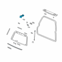 OEM 2000 Honda CR-V Hinge, Driver Side Diagram - 68260-S10-020ZZ