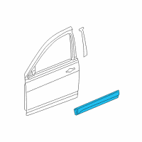 OEM 2014 Jeep Patriot Molding-Front Door Diagram - 5182566AC