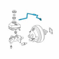 OEM Chrysler Crossfire Hose-Brake Vacuum Diagram - 5101581AA