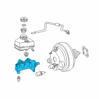 OEM Chrysler Brake Mastr Cylinder Diagram - 5127446AA