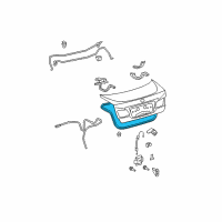 OEM Lexus ES350 Weatherstrip, Luggage Compartment Door Diagram - 64461-33080