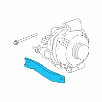 OEM 2006 Dodge Charger STRUT-ALTERNATOR Bracket Diagram - 4892048AB