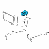 OEM 2014 Lexus RX450h Compressor Assembly, W/MOTER Diagram - 88370-48080