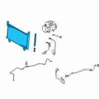 OEM Lexus RX450h CONDENSER Assembly Diagram - 88460-48150