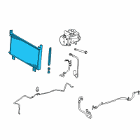 OEM 2012 Lexus RX450h CONDENSER Assembly Diagram - 88460-48150