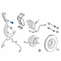 OEM 2010 Ford Taurus Caliper Support Bolt Diagram - -W716843-S439