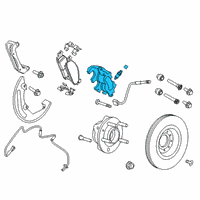 OEM Ford Taurus Caliper Diagram - DG1Z-2B121-E